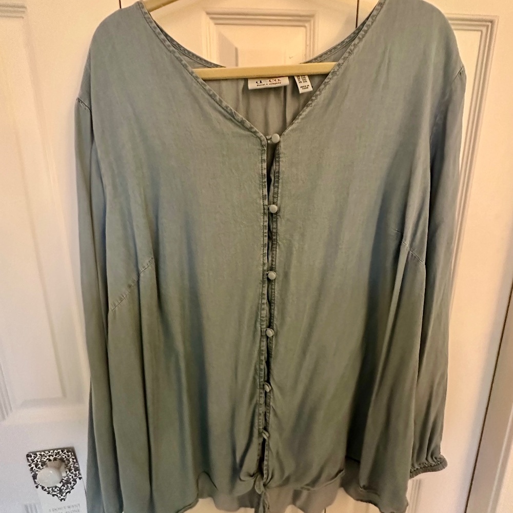 Denim & Co long sleeve top